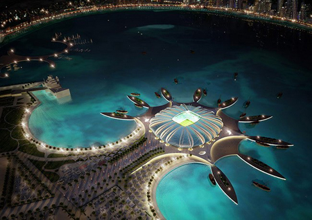Một trong những sân vận động sẽ diễn ra các trận bóng của VCK World Cup 2022 tại Qatar.